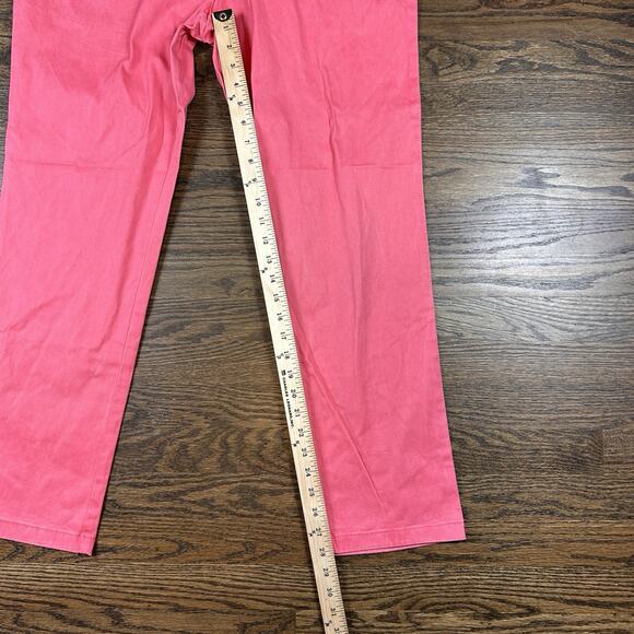 Vineyard Vines Breaker Pant Mens 36x30 Pink Lightweight Straight Leg Flat Front - Picture 8 of 12